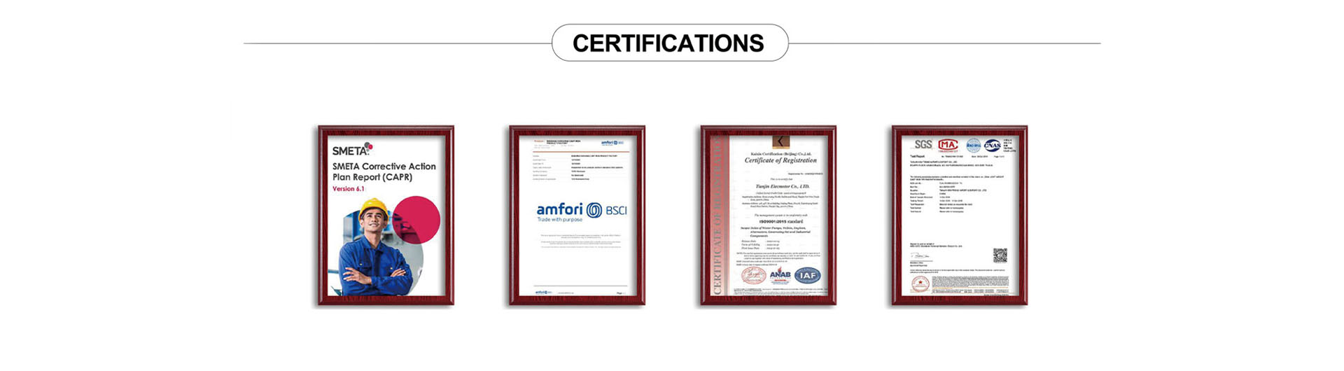 Certifications